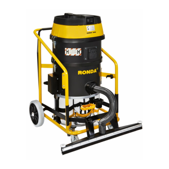 User Manuals: Ronda 2600H Industrial Vacuum Cleaner