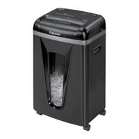 Fellowes POWERSHRED 2127M Instructions Manual