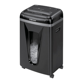 Fellowes Powershred 450M Instructions Manual