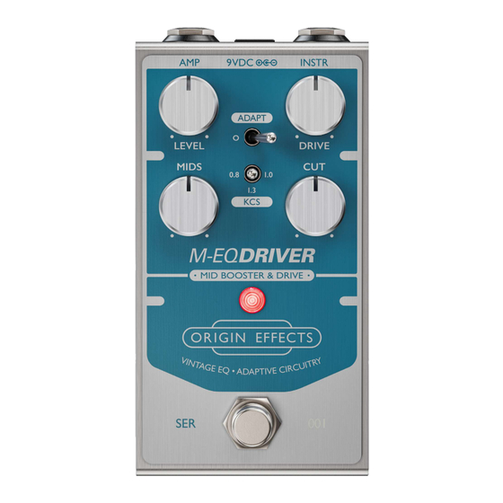 Origin Effects M-EQ Driver Owner's Manual