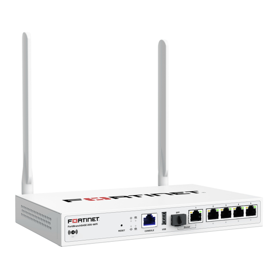 Fortinet FortiBranchSASE 20G Quick Start Manual