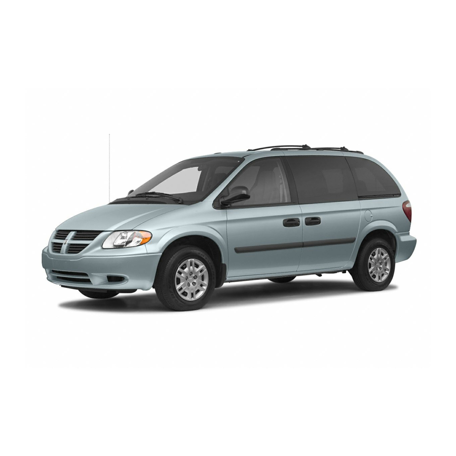 Dodge 2006 Caravan Manual
