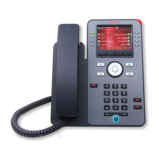 Avaya J179 Quick Reference
