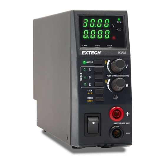 Extech Instruments DCP36 User Manual