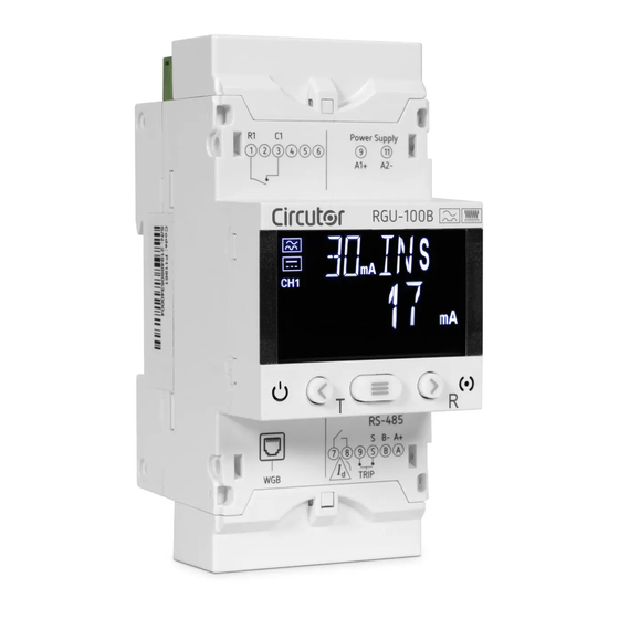 Circutor RGU-100B Instruction Manual