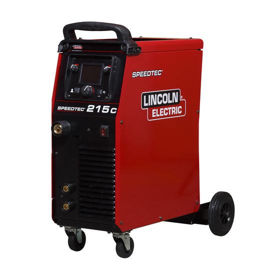 Lincoln Electric SPEEDTEC 215C AUS Operator's Manual