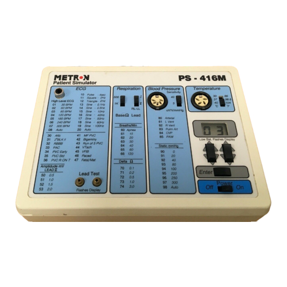 METRON PS-416M User & Service Manual