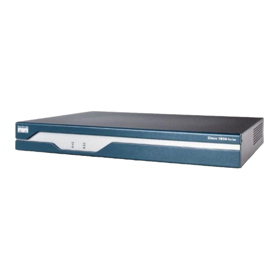 Cisco 1800 Regulatory Compliance And Safety Information Manual