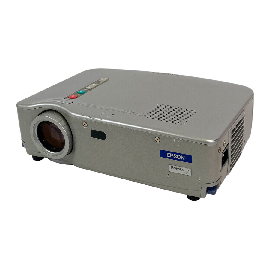 Epson PowerLite 51c, PowerLite 71c - Multimedia Projector Quick Setup Guide