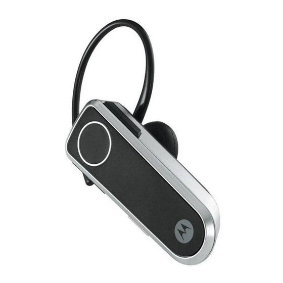 Motorola H620 - Headset - Over-the-ear Manuals