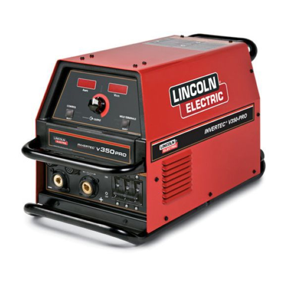 Lincoln Electric INVERTEC V350-PRO CE Operator's Manual