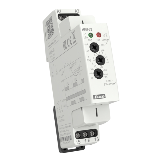 Elko HRN-33 Quick Manual