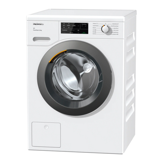 User Manuals: Miele WCG 360 Washing Machine