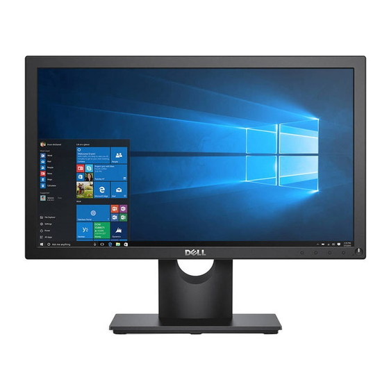 Dell E2016HL User Manual