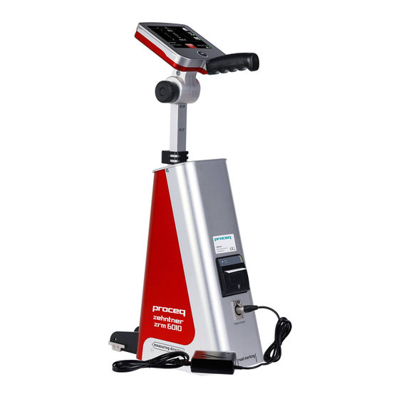 Proceq Zehntner ZRM 6010 Instruction Manual