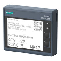 Siemens SIMATIC RTLS4084T Operating Instructions Manual