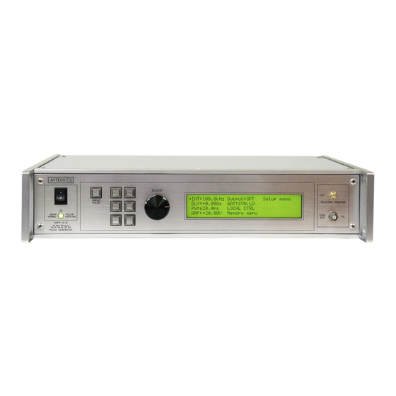 Avtech AVPP-1-B Instructions Manual