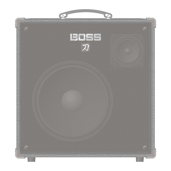 Boss KATANA-500 BASS HEAD Manuals