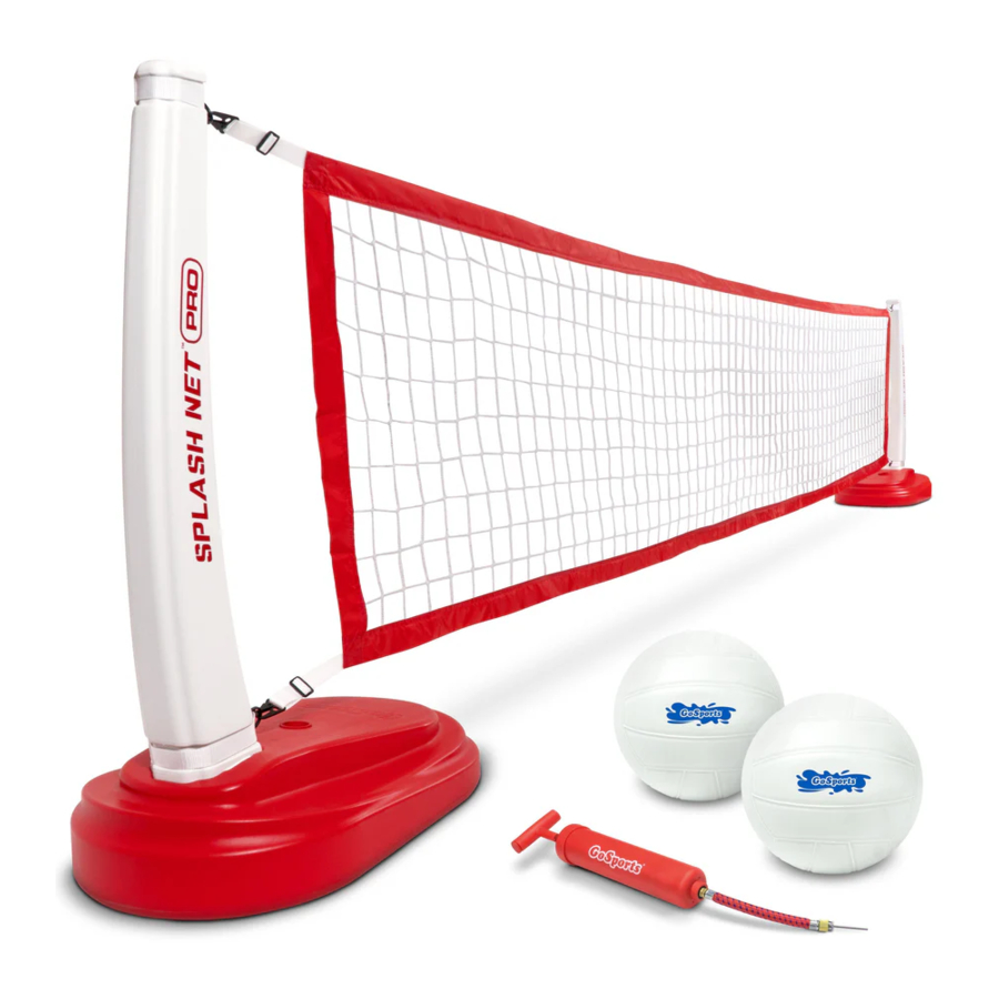 GoSports SPLASH NET PRO - POOL VOLLEYBALL GAME Manual