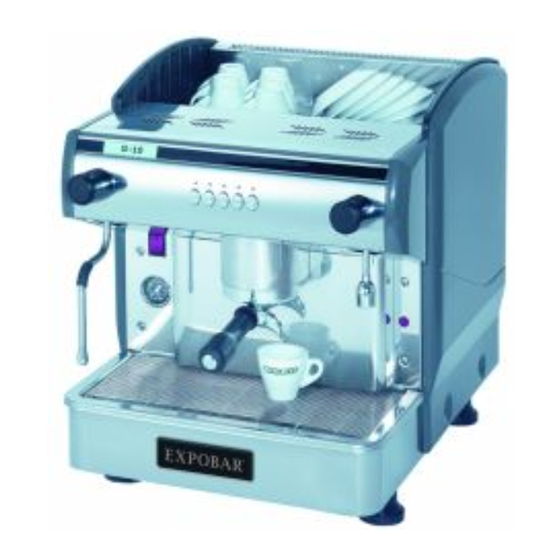 Expobar G10 1 GROUP Datasheet