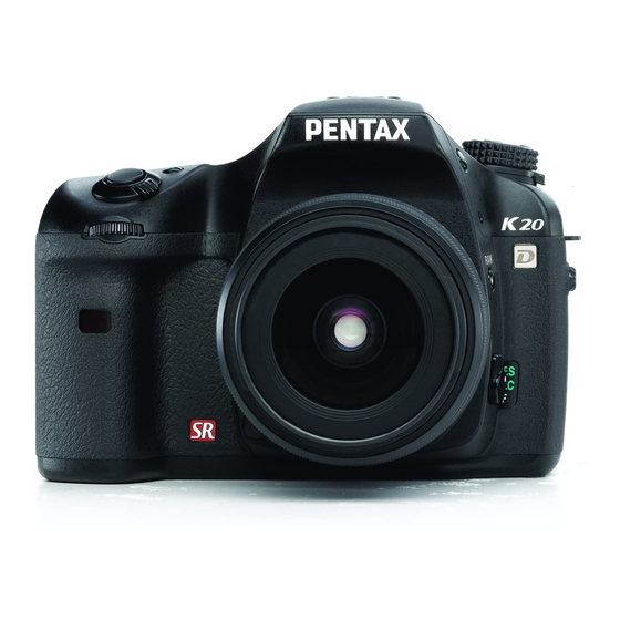 Pentax K20D - Digital Camera SLR Manuals