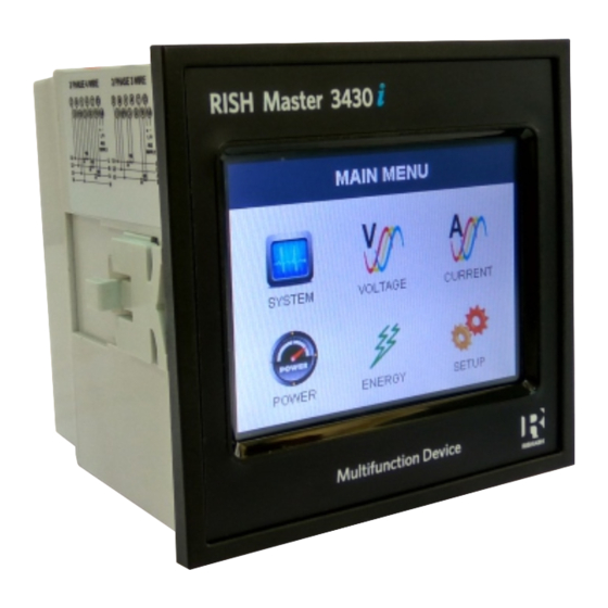 Rishabh Instruments RISH Master 3430i Operating Manual