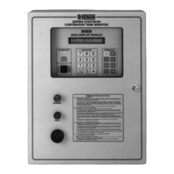 Ronan Engineering X76CTM series Instructions And Operating Manual