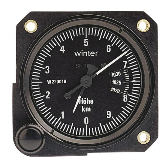 Winter 4 FGH 40 Installation And Maintenance Instructions