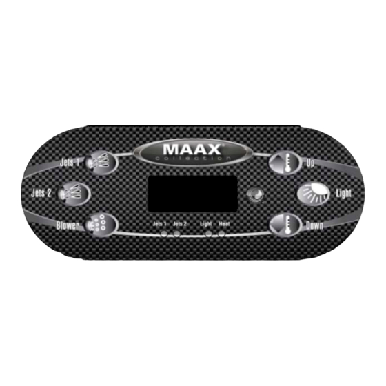 MAAX TP600 CONTROL PANEL MANUAL | ManualsLib