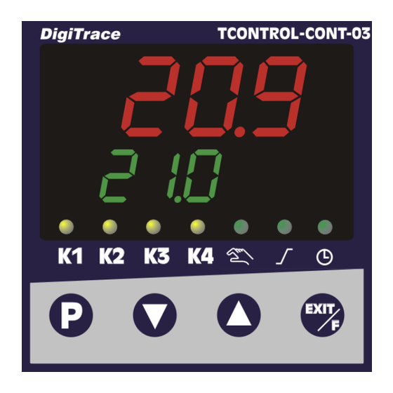 DigiTrace TCONTROL-CONT-03 Manual