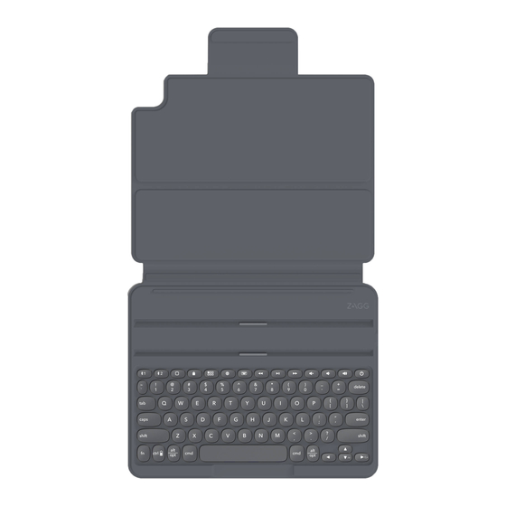 Zagg pro keys Bluetooth Keyboard Case Manuals