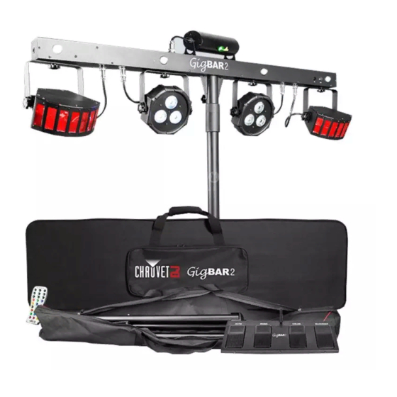 Chauvet GigBAR 2.0 Lighting System Manuals