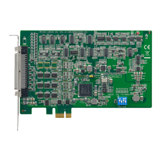 Advantech PCIE-1810 User Manual