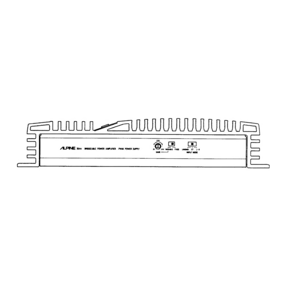 Alpine 3544 Service Manual