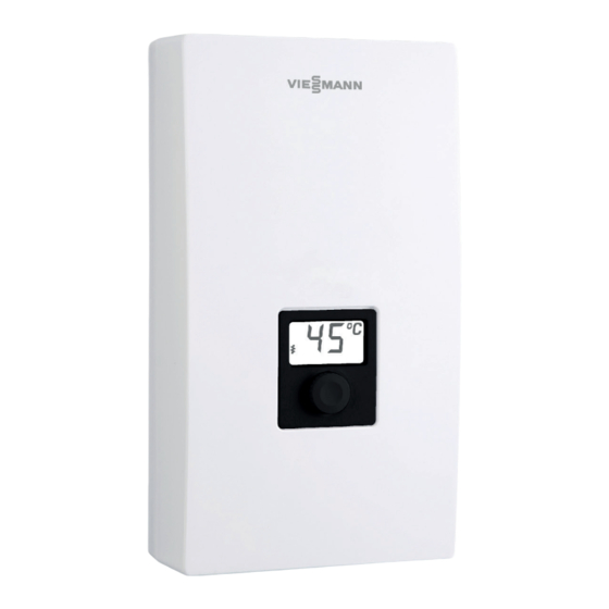 Viessmann VITOTHERM EI Premium Quick Start Manual
