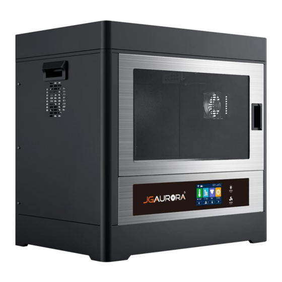 User Manuals: JGAurora A8S FDM 3D Printer