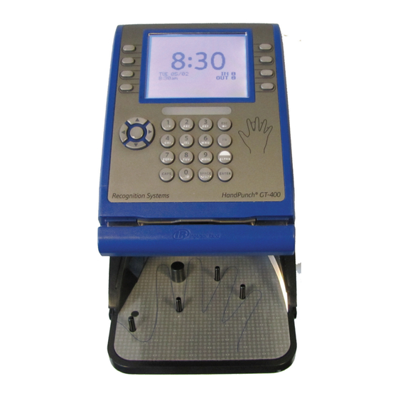 Schlage HandPunch GT-400 Setup Manual