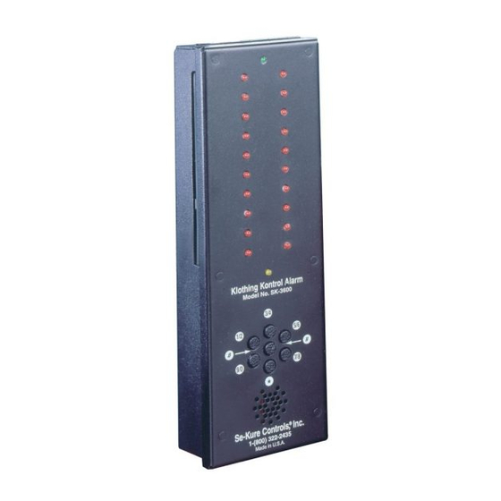 Se-Kure Controls Klothing Kontrols SK-3600 Series Installation Instructions