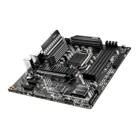 MSI MAG B460M BAZOOKA Quick Start Manual