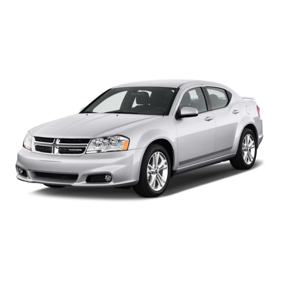 Dodge Avenger Owner's Manual