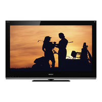 Sony LCD TV XBR-52LX900 Setup Manual