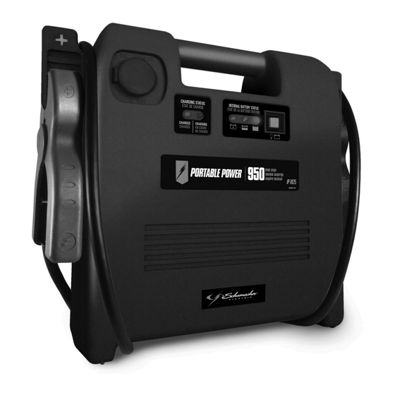 Schumacher INSTANT POWER IP-1825 Owner's Manual
