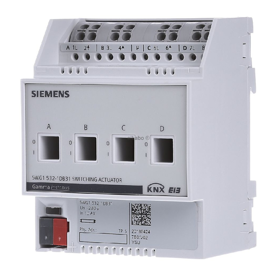 Siemens 5WG1 530-1DB31 Operating Instructions
