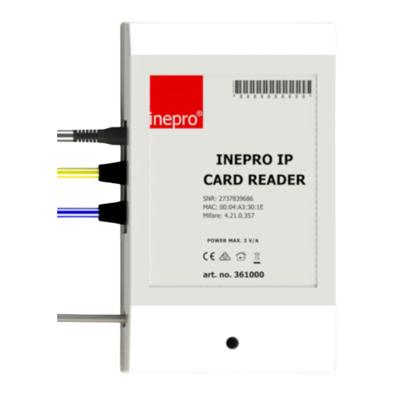 Inepro IP Reader Technical Manual
