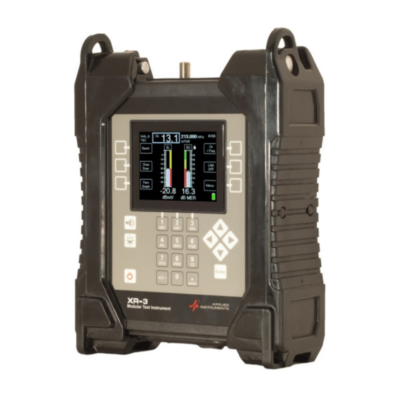 Applied Instruments XR-3 Cable Air Operation Manual