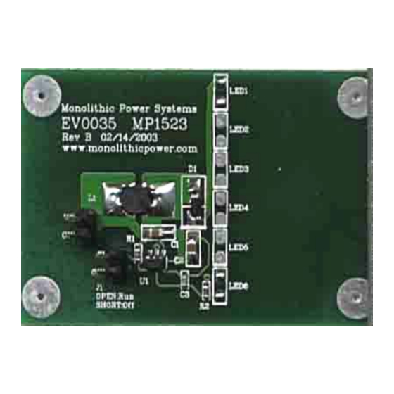 MPS EV0035 Quick Start Manual
