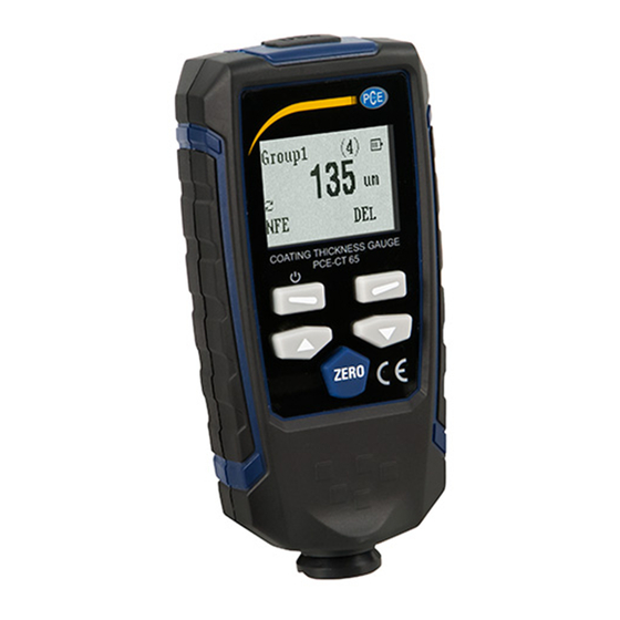 PCE Instruments PCE-CT 65 User Manual