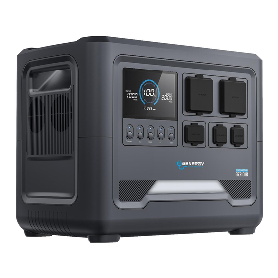 GENERGY GZE1018 Instructions For Use Manual