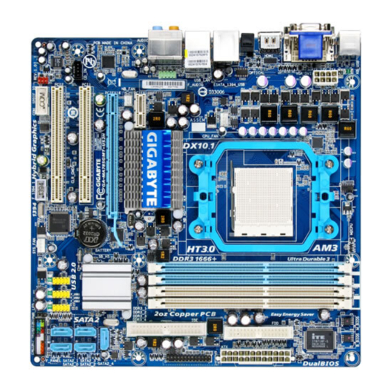 Gigabyte GA-MA785GMT-US2H User Manual