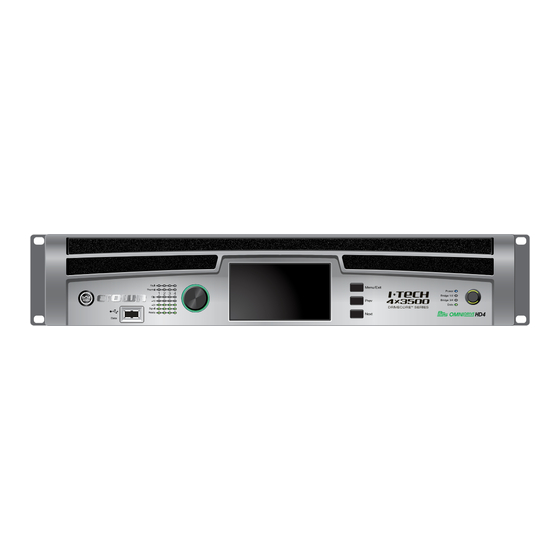 Crown I-Tech 4x3500HD DriveCore Series Operation Manual